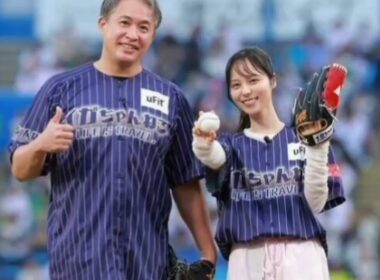 五十嵐亮太氏＆山本萩子が神宮降臨！“イガちゃんねる”協賛試合で始球式