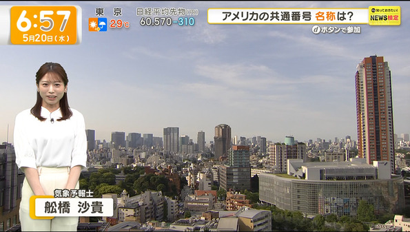 【画像】今日の舩橋沙貴さん　5.20