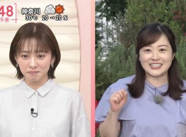 【画像】今日の河出奈都美さんと田﨑さくらさん　5.29