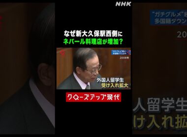 なぜ新大久保駅西側にネパール料理店が増加？【クロ現】| NHK | #shorts