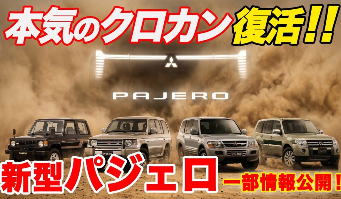 新型パジェロは“名前だけ”じゃない！ トライトンベース×専用サスで本格クロカン復活へ|くるまのニュースTV