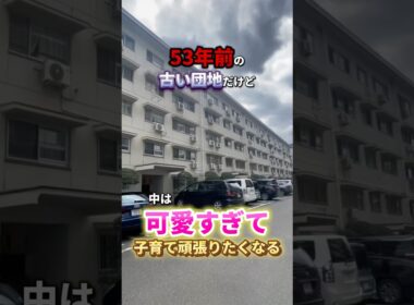 古そうな団地の中が、可愛い！？けどまさかの欠点が...  #お部屋探し #リノベ #不動産 #ルームツアー #物件探し