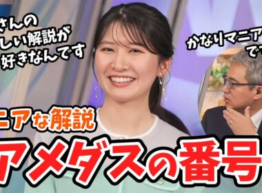 【駒木結衣・本田竜也】本田さんに予定してなかったアメダスの解説をしてもらいめっちゃ嬉しそうな結衣ちゃん【ウェザーニュース切り抜き】