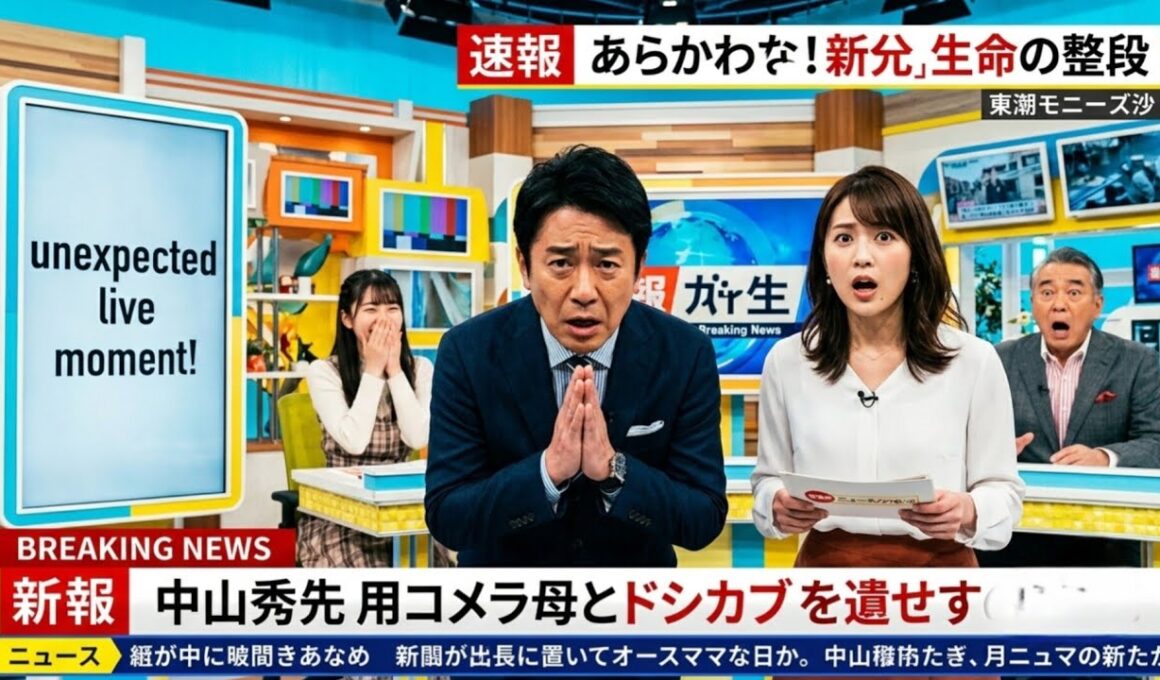 😂生放送でまさかの異変！？中山秀征が突然謝罪…スタジオ爆笑の理由とは？📺