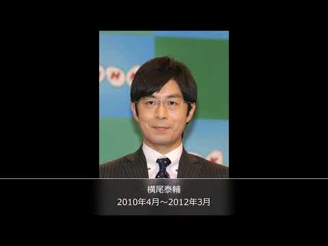 【NHK】「正午のニュース」歴代平日キャスター（1993年度以降）