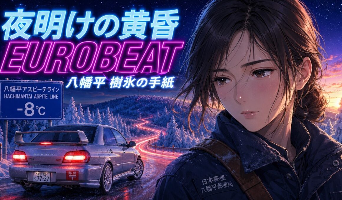 【作業用BGM】叙情メロディックEUROBEAT〜八幡平 樹氷の手紙〜｜極寒の高原を銀のWRX STIで走る配達員の夜明け