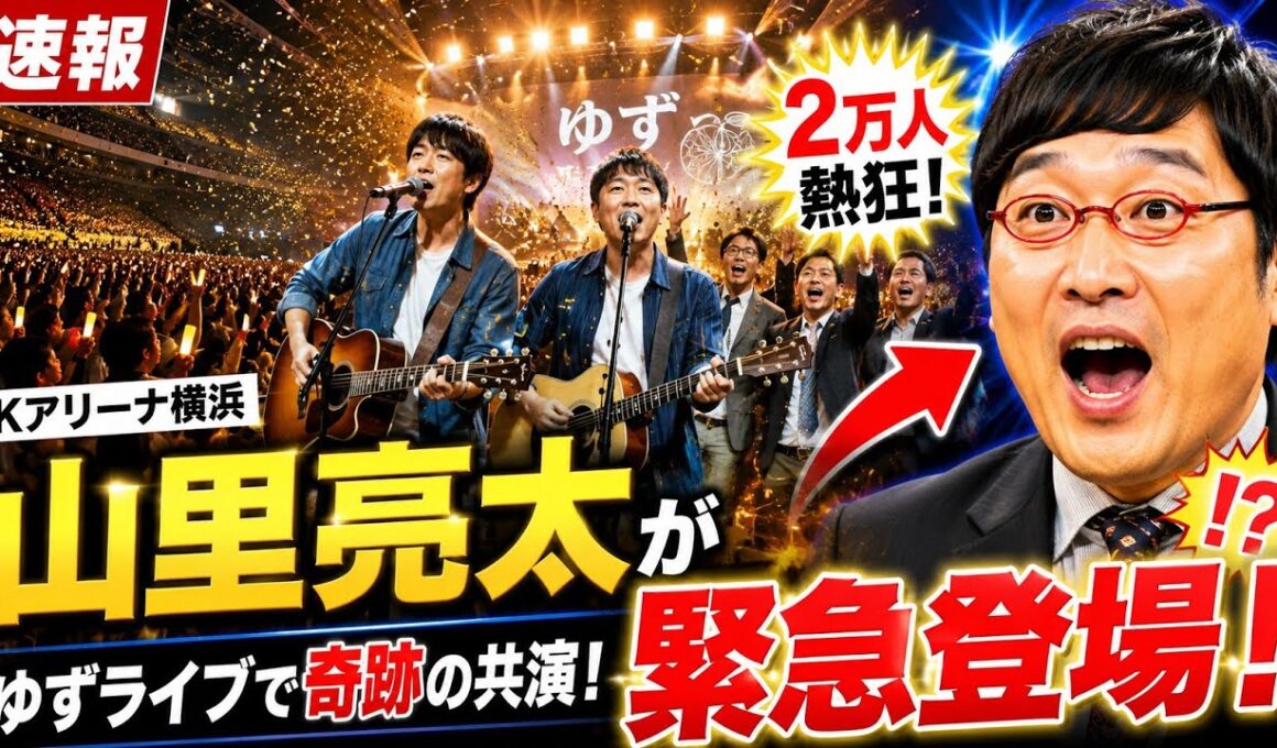 【速報】ゆずライブに山里亮太がサプライズ登場！2万人熱狂の新曲披露に会場騒然！