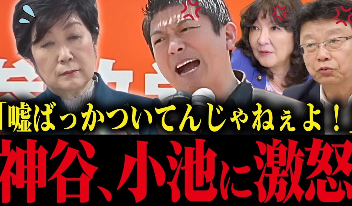 ※神谷宗幣が演説で小池の学歴詐称・売国行為にブチギレ！次々噴出する小池の利権政策【小池百合子 小池都知事 さとうさおり】