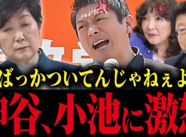 ※神谷宗幣が演説で小池の学歴詐称・売国行為にブチギレ！次々噴出する小池の利権政策【小池百合子 小池都知事 さとうさおり】