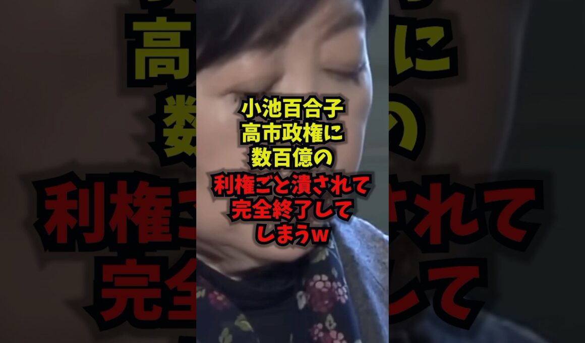 【断末魔】小池百合子高市政権に数百億の利権ごと潰されて完全終了してしまうｗ#小池百合子 #高市総理 #メガソーラー #片山さつき #shorts