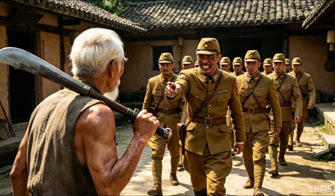 日本武士瞧不起70歲老人，怎料他竟是功夫宗師，一刀斬敵震驚全場！[Multi SUB] ⚔️ 抗日 | 战争 |  #女特工電影#抗日