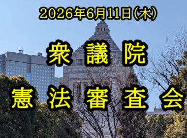 【国会中継録画】衆議院 憲法審査会（2026/06/11）