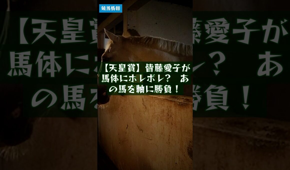 【天皇賞】皆藤愛子が馬体にホレボレ?　あの馬を軸に勝負！｜競馬最新情報 5.3 #Shorts