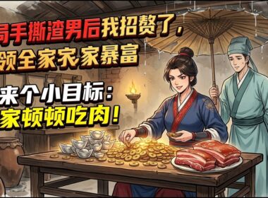 完结【上】《开局手撕渣男后我招赘了，带领全家暴富》我穿到了捉奸现场，一巴掌扇飞渣男！退婚回乡后，看着漏雨的老屋、病弱老爹和新招的竹竿赘婿，我决定扛起赚钱重任：先定个小目标，顿顿吃肉！#完结小说