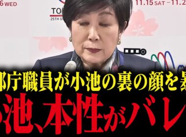 【小池百合子】元都庁職員が小池の裏の顔を暴露！本性がバレて小池大恥をかく【小池都知事 さとうさおり 学歴詐称 カイロ大学】