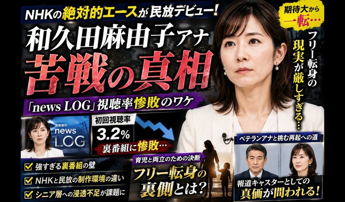 和久田麻由子フリー転身で苦戦の真相…NHKエースが直面した民放の現実とは？