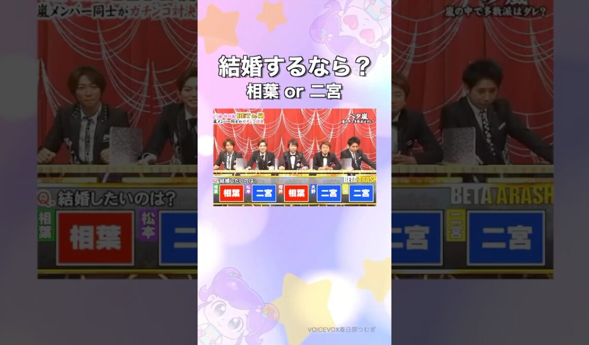 結婚するなら誰？#嵐