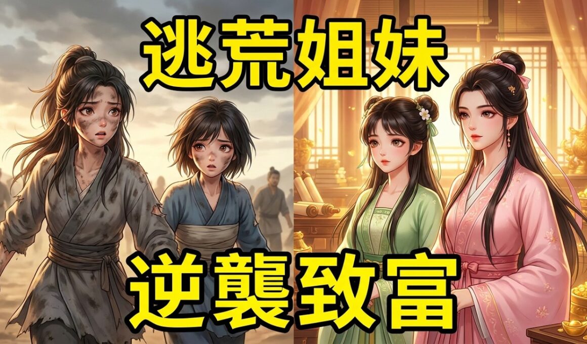🔥姐妹雙雙逃荒，開局被官府強制婚配？我們絕不分開，同嫁一戶靠手搓「刺繡」與挖「山珍」在農村發家致富！#短劇