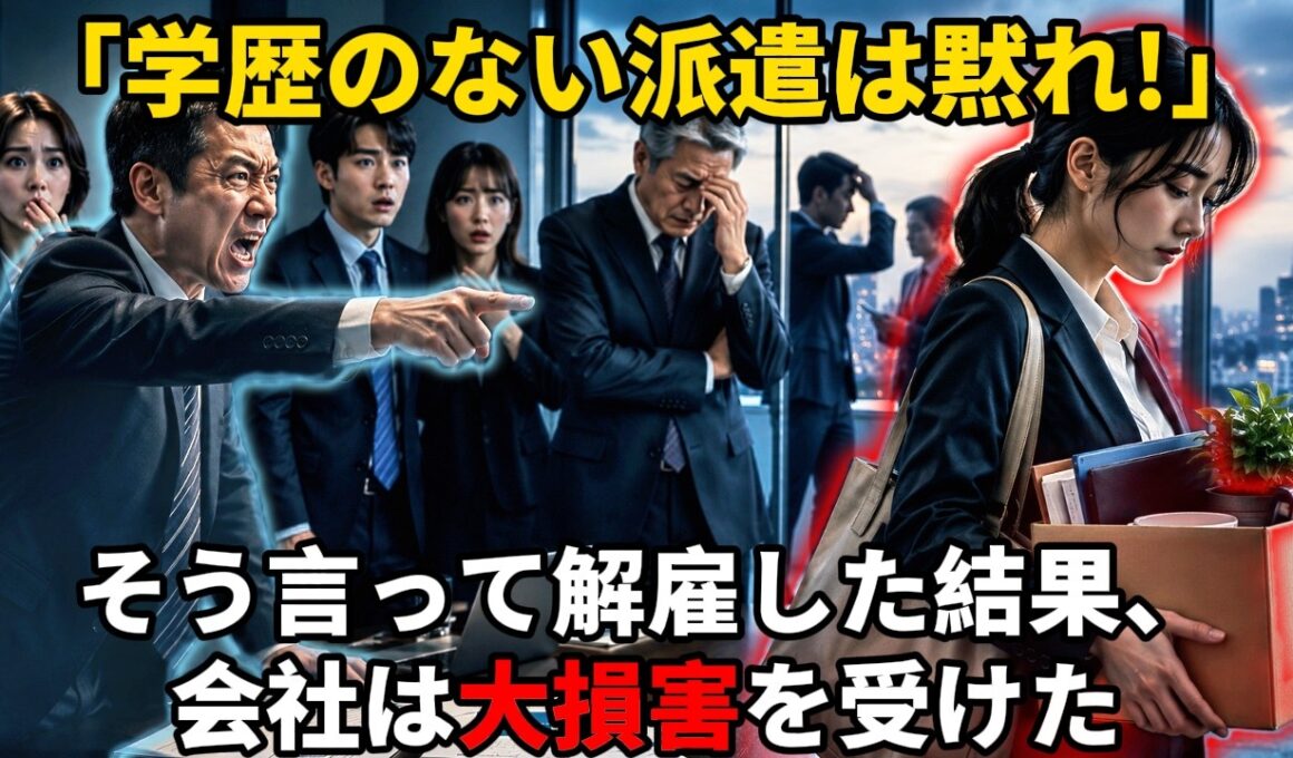 「学歴のない派遣は黙れ！」そう言って会社唯一の5ヶ国語を話せる女性を解雇。翌日、会社は大損害を受けた #職場の話