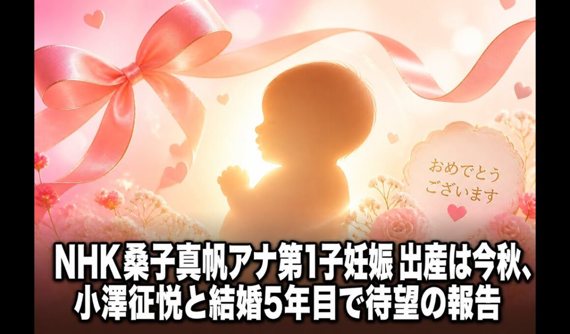 【国内 エンタメ】NHK桑子真帆アナ第1子妊娠 出産は今秋、小澤征悦と結婚5年目で待望の報告