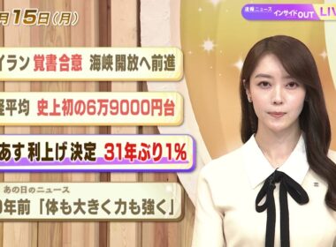 【今日のニュース6月15日】「米イラン覚書合意 海峡開放へ前進」「日経平均 史上初の6万9000円台」「日銀 あす利上げ決定へ」「昭和あの日のニュース 60年前『体も大きく力も強く』」 BS11