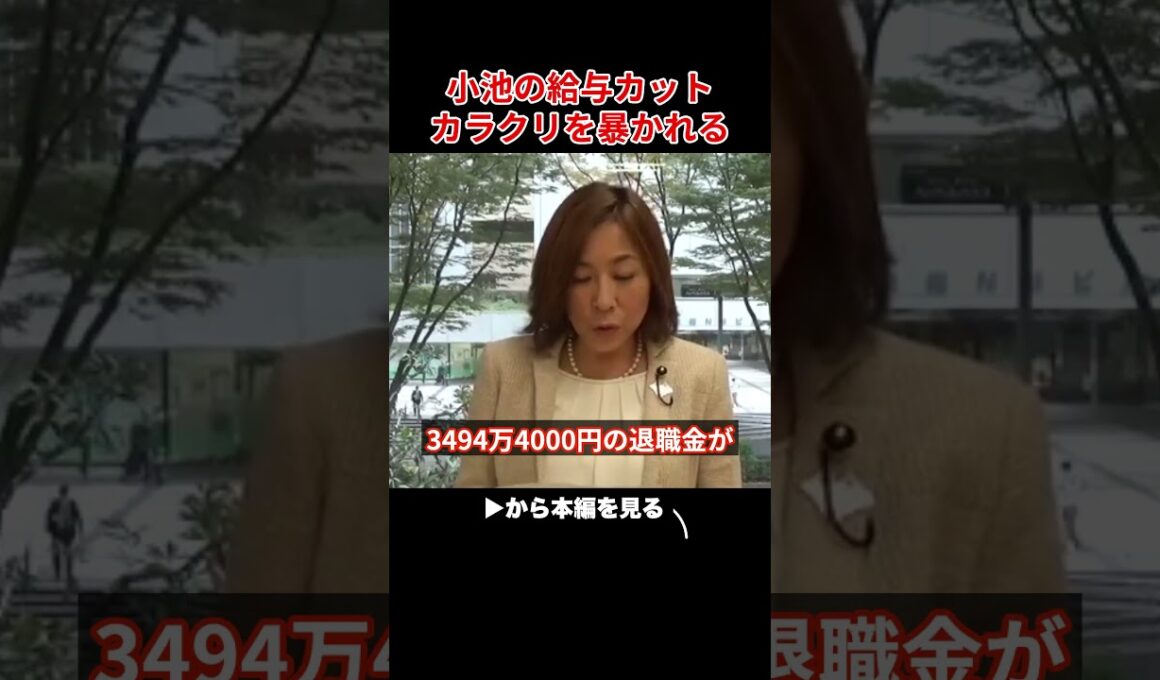 ※小池百合子、給与カットの大嘘がバレて大恥をかく... 【小池都知事 さとうさおり 学歴詐称疑惑】