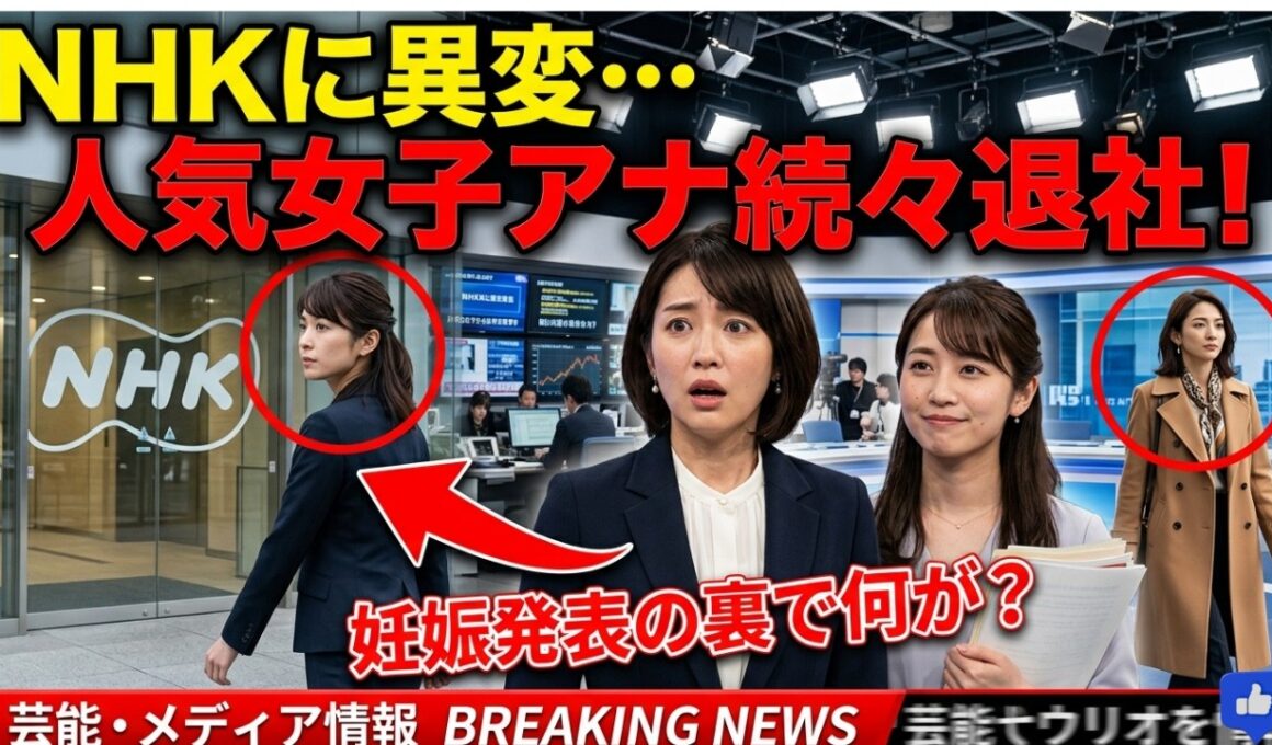 NHK激震！桑子真帆と林田理沙の妊娠発表の裏で人気女性アナが次々退社する本当の理由とは？