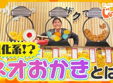 焼きたて！進化系！全国500種が集結する「おかき＆せんべい」の祭典【テッパン朝ライブ じゅーっと！/じゅーっ特集！生中継】