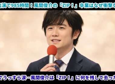 風間俊介が「ZIP！」卒業で涙…7年半のラストに何があったのか？
