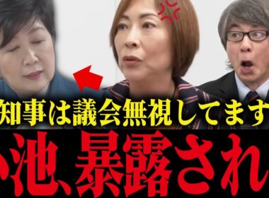 ※小池百合子の元側近議員の都政の暴露で会場が凍りつく...司会者が絶句する小池の独裁政治とは？【小池都知事 さとうさおり 学歴詐称疑惑 カイロ大学】