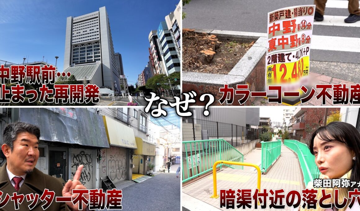 【不動産屋目線で中野散歩】違法看板やシャッター街の謎＆中野駅舎はなぜ低い？再開発の行方は？