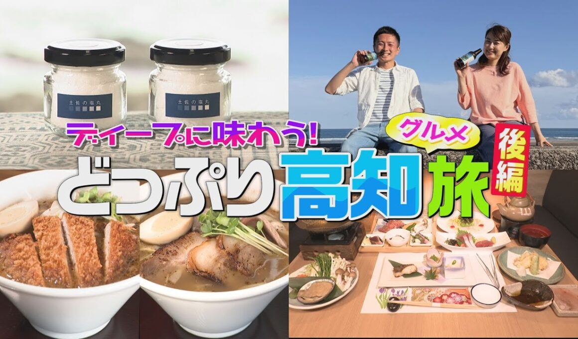 【どっぷり高知グルメ旅（後編）】《贅沢づくし》懐石料理！《お土産》塩づくり体験！《インパクト大》道の駅グルメ！《特産レモン》クラフトビール！～「幡多エリア」を味わい尽くす旅へ～