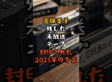 封印された宜保愛子の“未放送テープ”…ついに解禁された2025年の衝撃予言【 都市伝説 予言 ミステリー スピリチュアル 予知能力 】