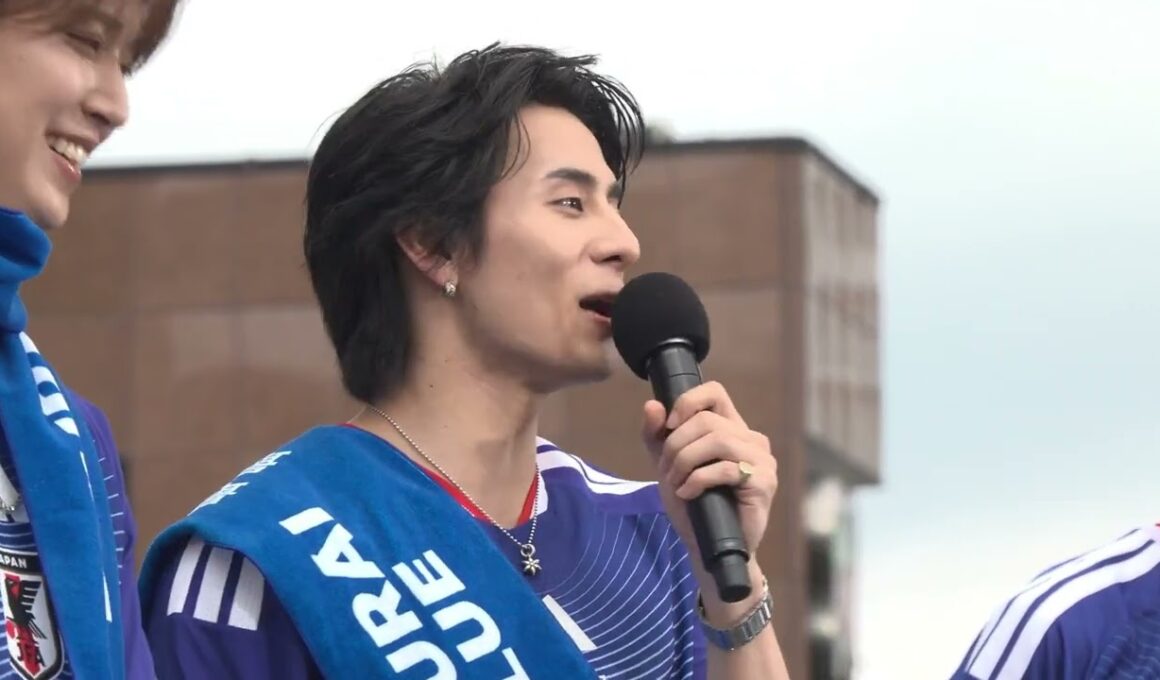 JO1白岩瑠姫＆INI西洸人、サッカー日本代表に大興奮！パブリックビューイングイベントで熱いエール