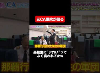 【“デカい”ってよく言われてた】元CA風吹ケイが語る！那覇行きの大学生には気をつけろ/ #森香澄の全部嘘テレビ #森香澄 #ナダル #コロコロチキチキペッパーズ #風吹ケイ #CA #shorts