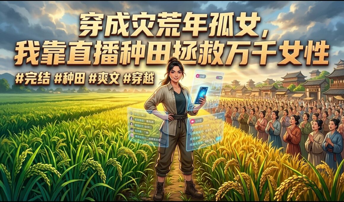 完结【下】《穿成灾荒年孤女，我靠直播种田拯救万千女性》一朝被做局，全网黑万人嫌的我穿成了灾荒孤女。本以为要手握锄头饿死，却绑了直播种田系统，不仅种出千亩良田，还被天下女子视为榜样#一口气看完 #小说