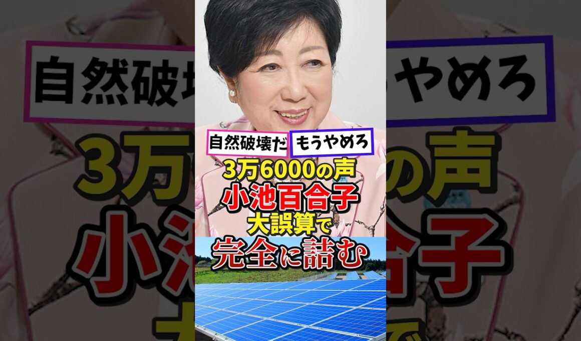 36,000の声！大誤算の小池百合子。完全に詰み#高市内閣 #高市早苗 #高市総理 #政治 #日本政治 #雑学 #小池百合子 #メガソーラー