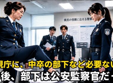 「中卒の部下はいらねぇよ！」本社配属で東大卒の女課長に侮辱された女性——「いつ私が部下だと言った？」「え？」→2年後、公安監察として全てを暴く