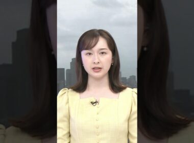 【宇賀神メグ】アナ、お辞儀シーンにドキッ！レモンイエロージャケットのスクエアネックから“デコルテ”に視線集中
