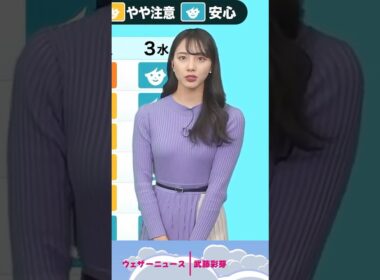 頭痛をやわらげてくれるお天気お姉さん #武藤彩芽 #ウェザーニュース