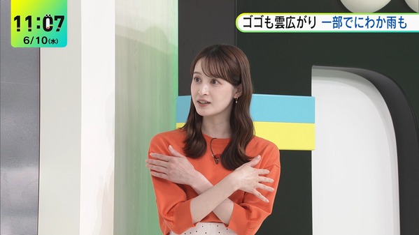 【画像】今日の後呂有紗さん　6.10