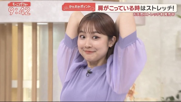 【画像】今日の松岡朱里さん　6.4