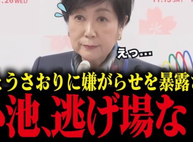【小池百合子】さとうさおりに過去の嫌がらせを暴露され、小池大慌て！【小池都知事 都議会 カイロ大学 学歴詐称疑惑】