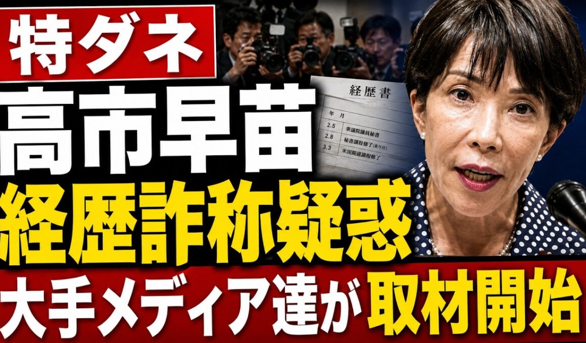 特ダネ！高市早苗の経歴詐称疑惑に、大手メディア数社が取材開始！元朝日新聞・記者佐藤章さんと一月万冊