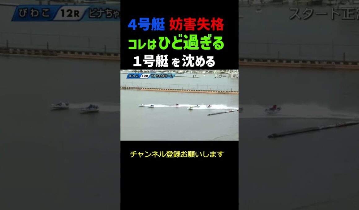 【衝撃】競艇の怖さが分かる事故！転覆？落水？場外脱出？