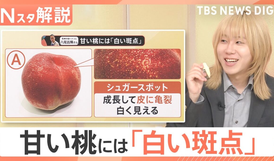 「桃」をおいしく楽しむヒント！面倒な“皮むき”はこすって簡単・キレイに♪ 食べ頃や甘さの目印は？【Nスタ解説】｜TBS NEWS DIG