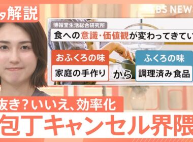 「早く家事終わらせたい」“包丁キャンセル界隈” 若者たちに浸透…手抜き？いいえ効率化なんです【Nスタ解説】｜TBS NEWS DIG