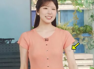 髪巻いてたら跡が残っちゃったお天気お姉さん【小林李衣奈】