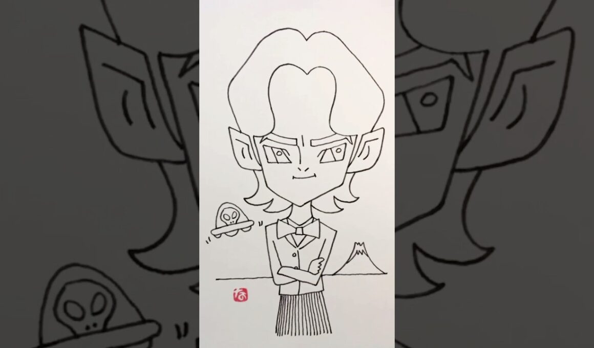 【一発描き】#市川実日子 さんを描いてみた  #ホットスポット #脚本バカリズム #一発描き #似顔絵の描き方