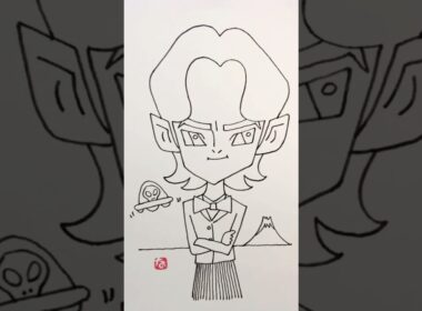 【一発描き】#市川実日子 さんを描いてみた  #ホットスポット #脚本バカリズム #一発描き #似顔絵の描き方